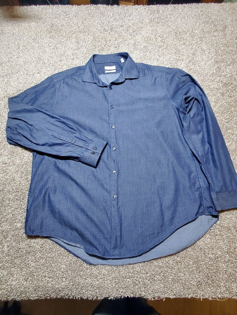 Calvin Klein Slim Fit Dress Shirt 17 1/2 34/35 XL